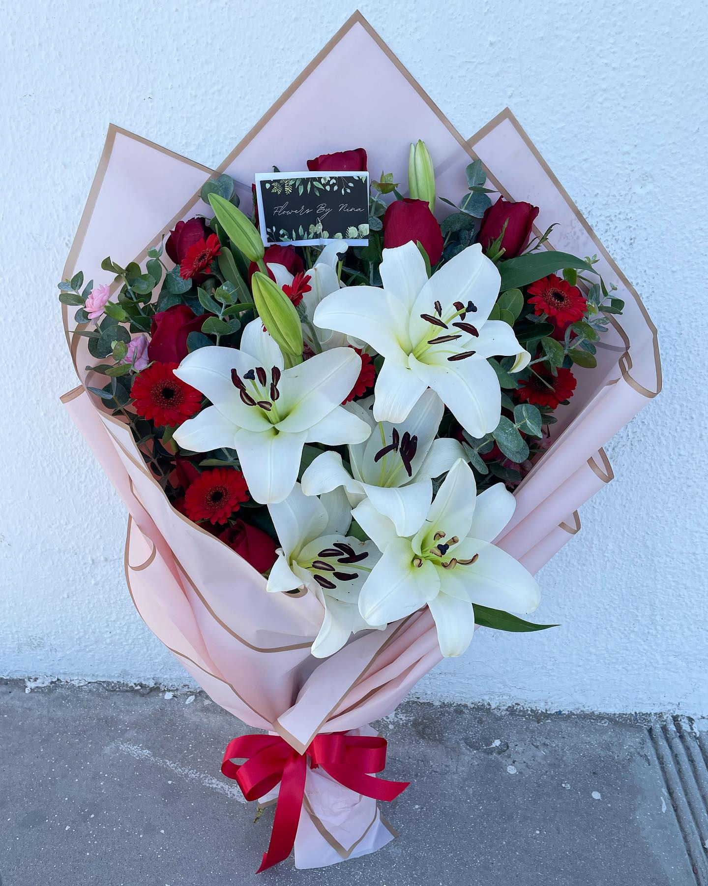 DOCENA DE ROSA CON CASABLANCA