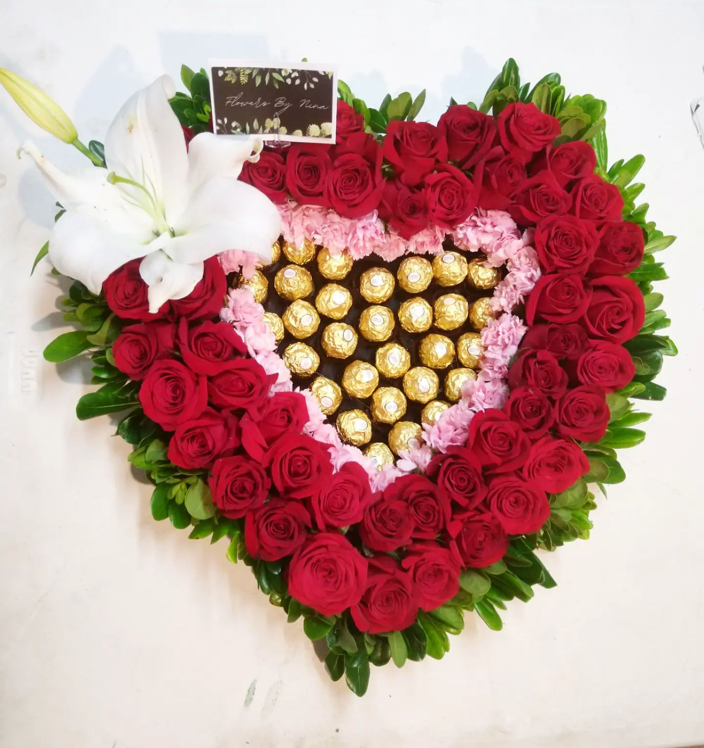 CORAZON DE 50 ROSAS
