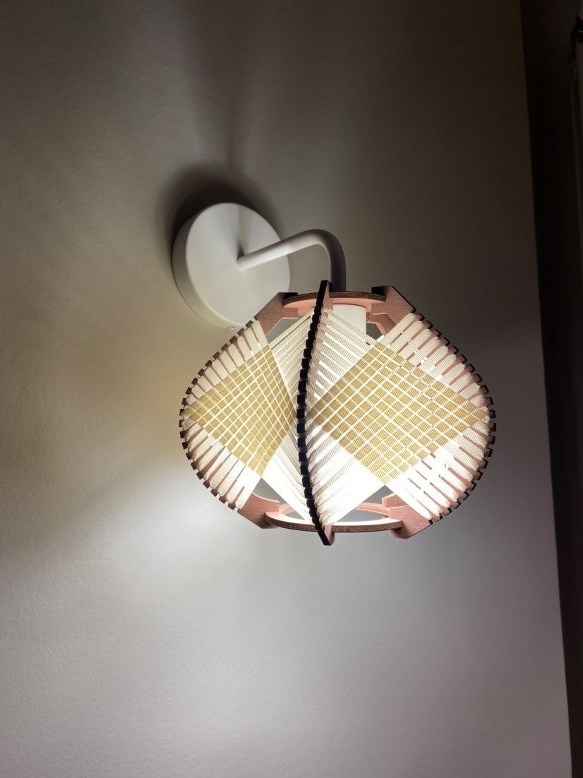 Thumbnail: Sora - Duo of wooden wall lights - S / D25cm