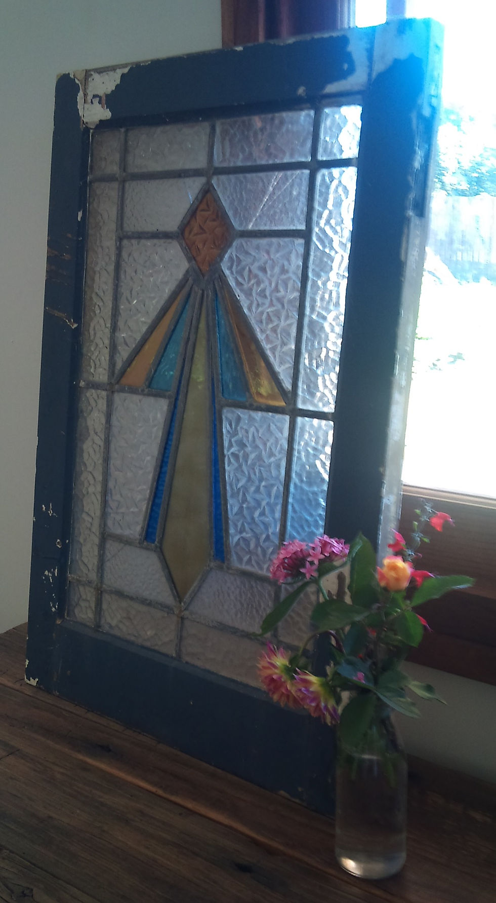 2015 Glass Mosaic Pattern With Flower