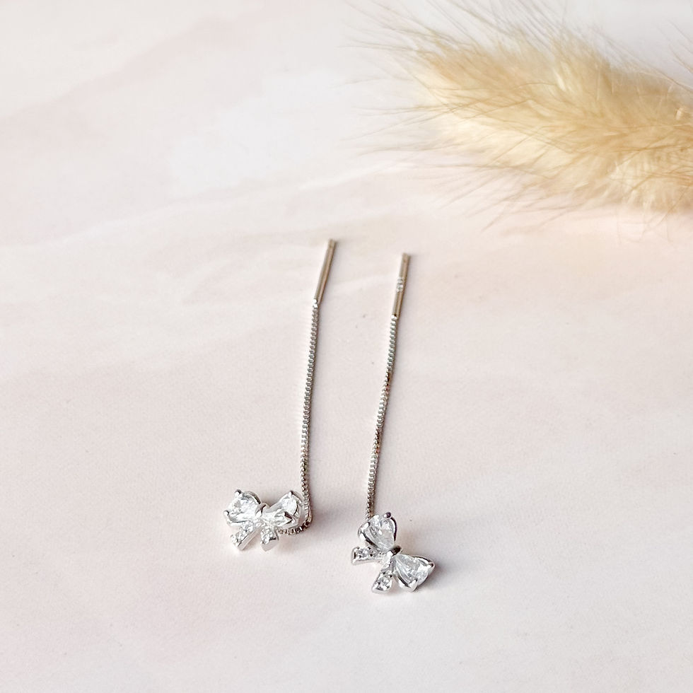 Bow Thread Earrings