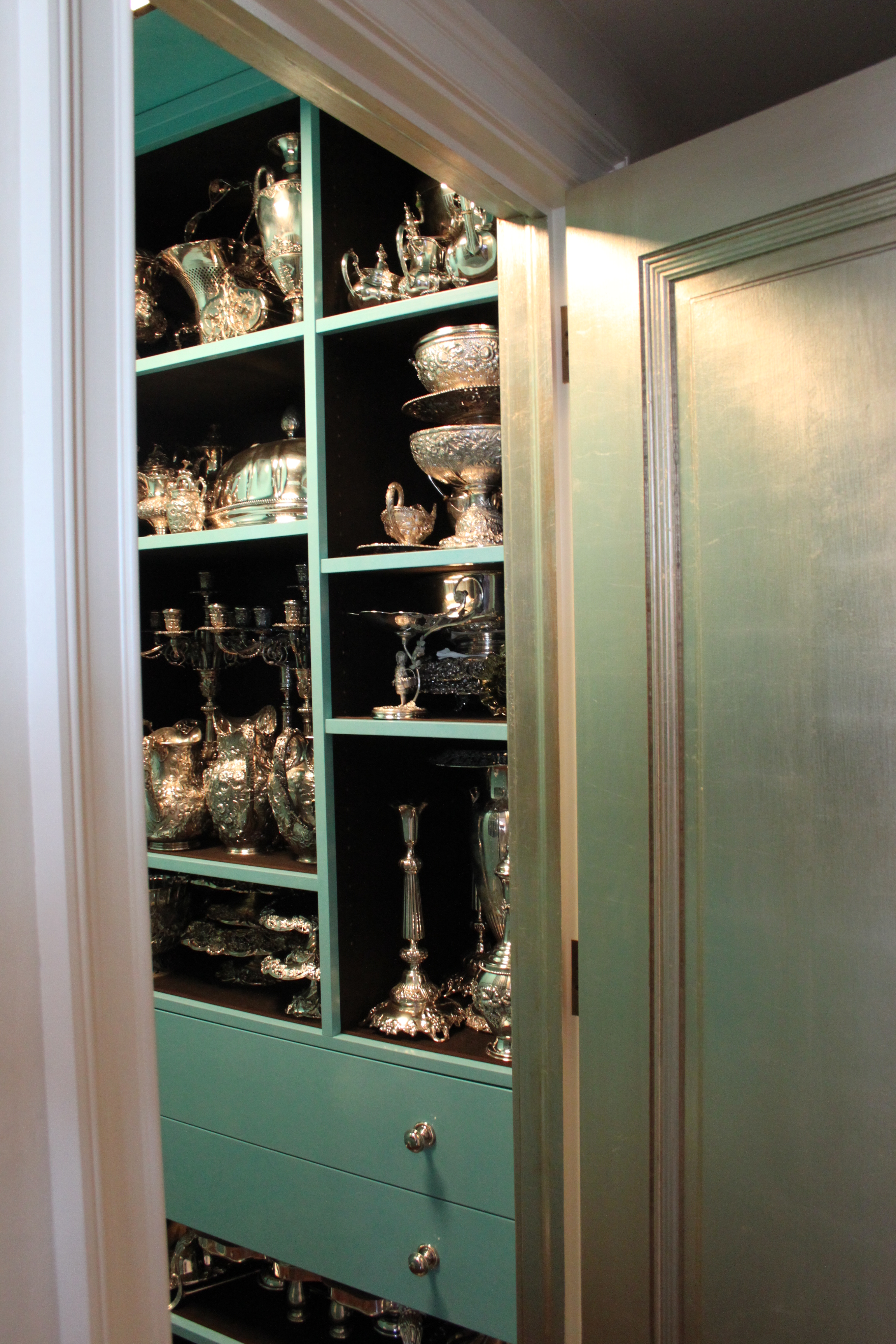 Silver leaf door