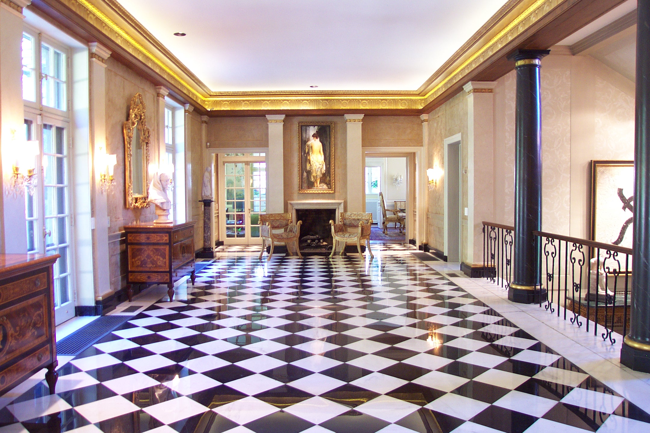 Plaster guilding and marbleizing