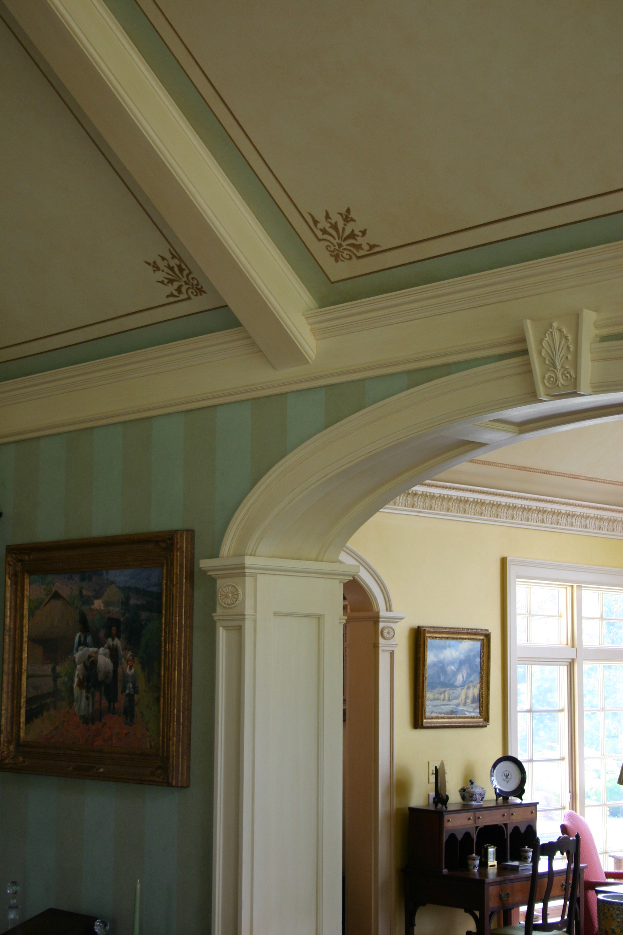 Coffered ceiling border