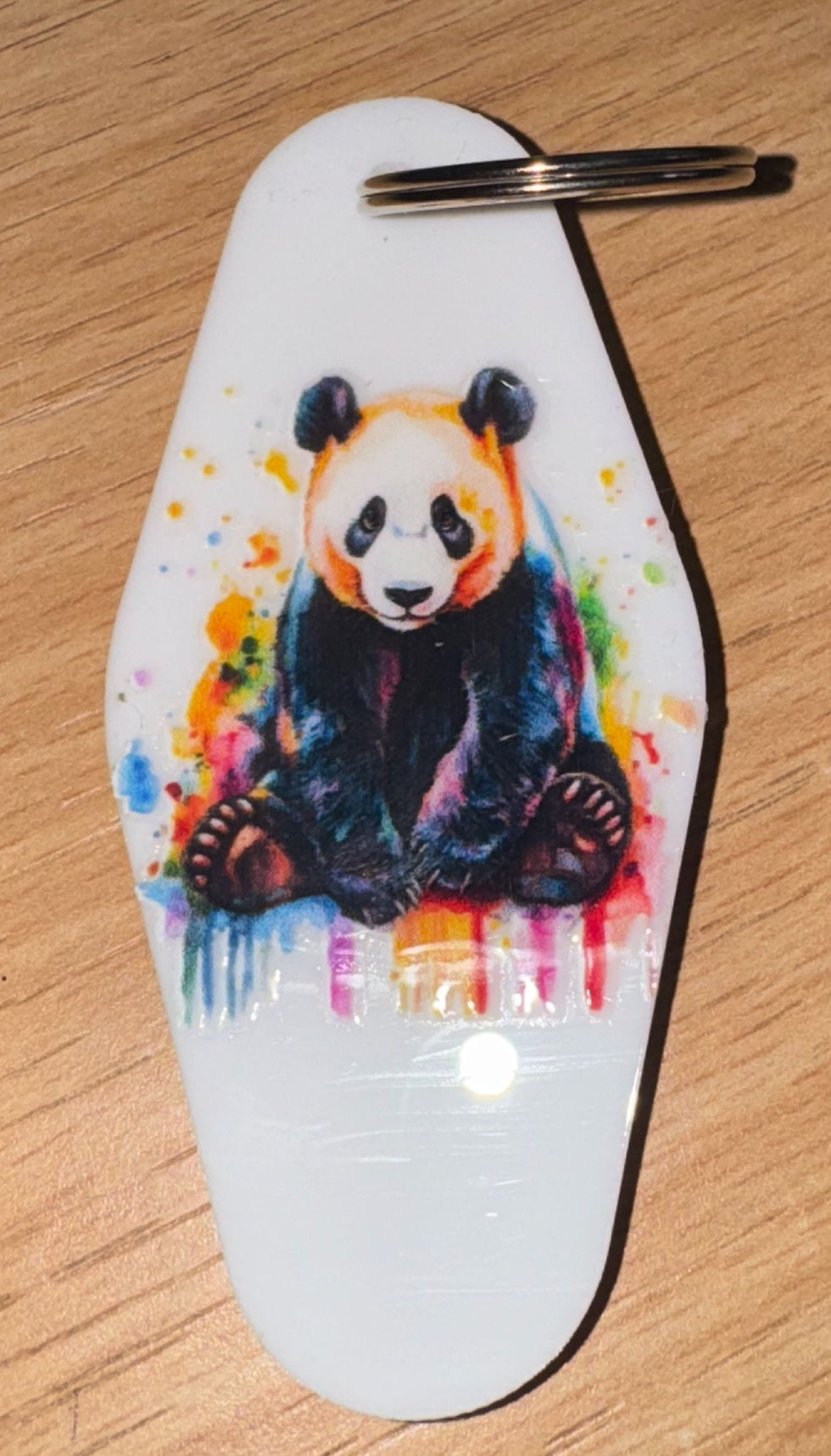 Thumbnail: Colorful panda novelty keyring