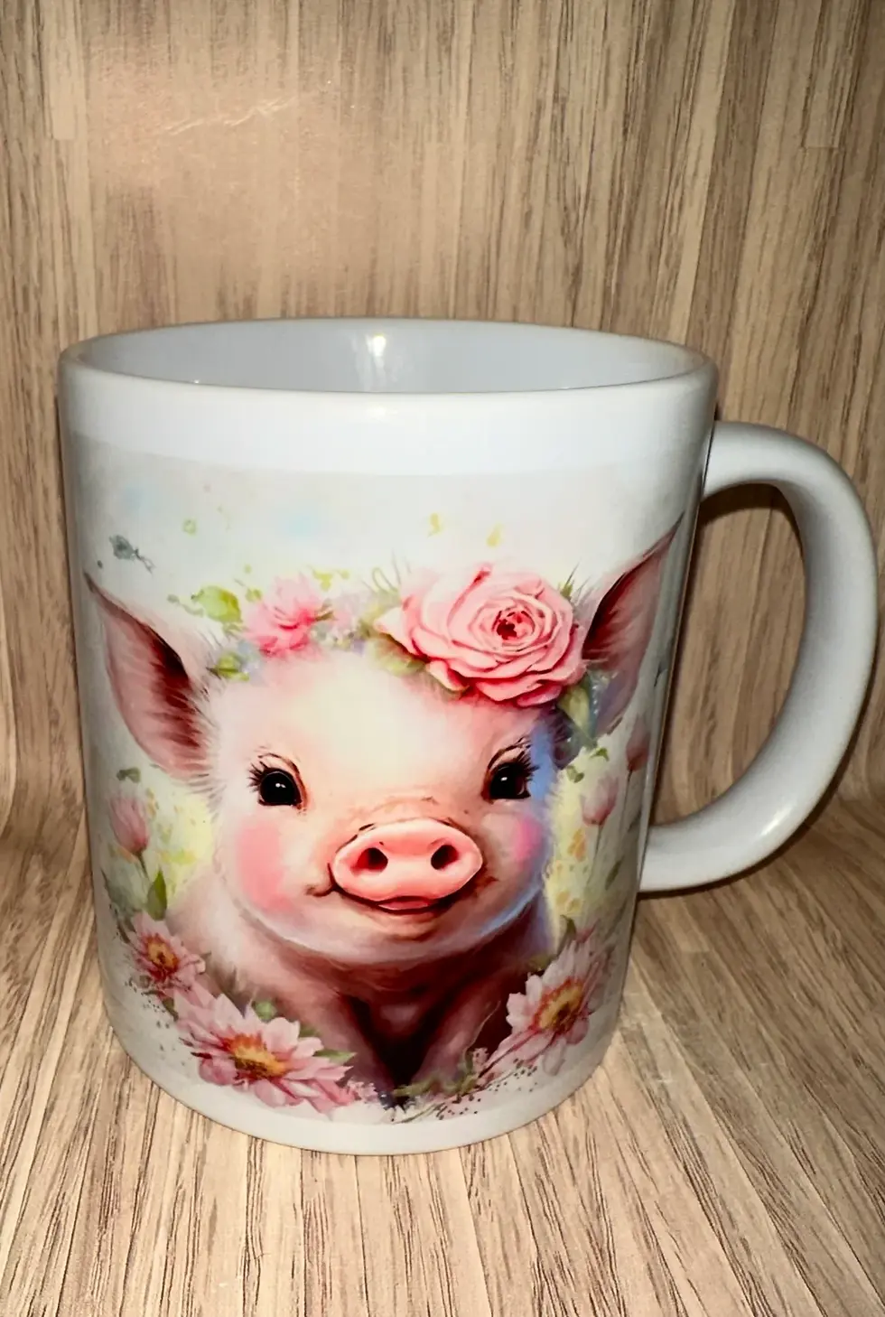 Thumbnail: Floral pig 11 oz mug