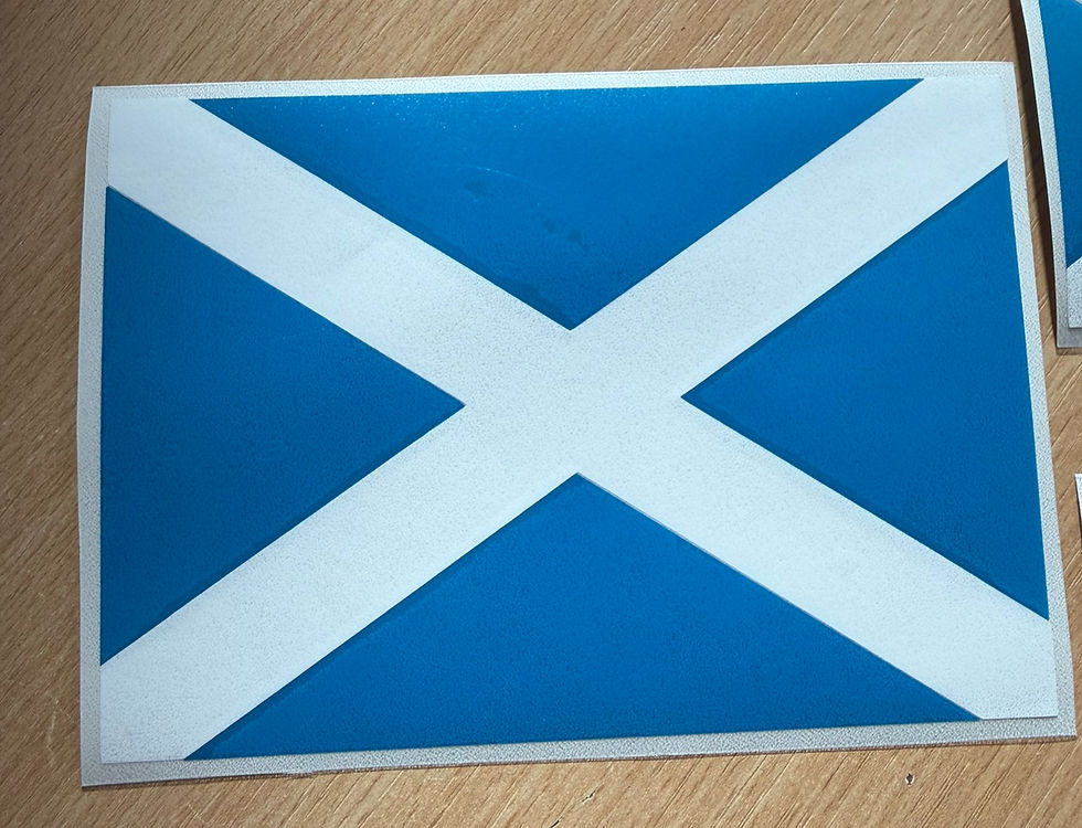 Thumbnail: Union Jack, St Georges Cross (England), St Andrew's Cross Scotland vinyl flag