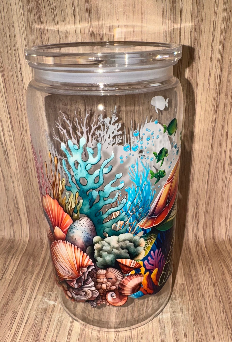 Turtle undersea plastic tumbler