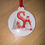 Thumbnail: Christmas Initial Snowman hanging bauble, Initial bauble