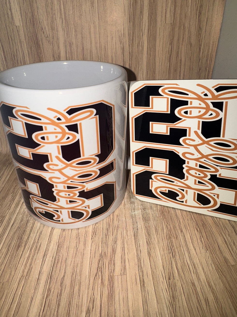 Class of 2025 mug and coaster
