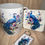 Thumbnail: Vibrant peacock mug with floral design