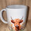 Thumbnail: Spring time highland cow mug and coaster gift set