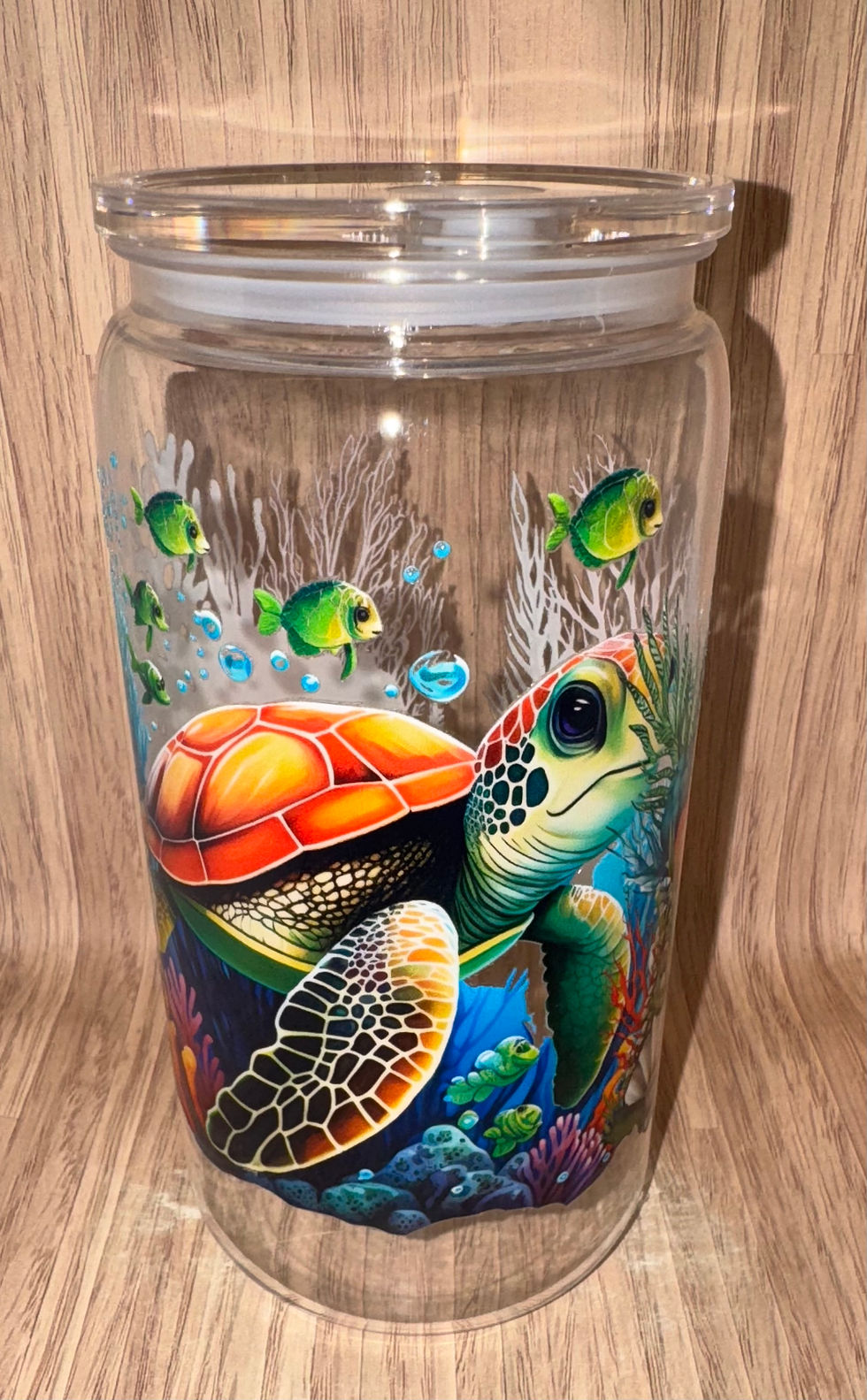 Turtle undersea plastic tumbler