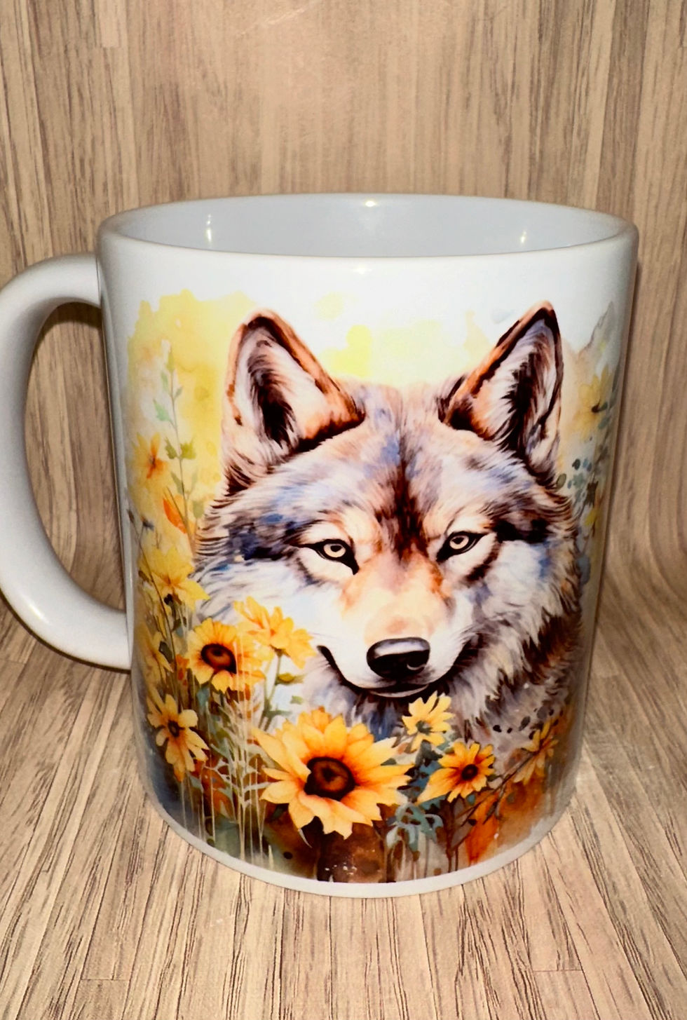 Thumbnail: Sunflower wolf mug 
