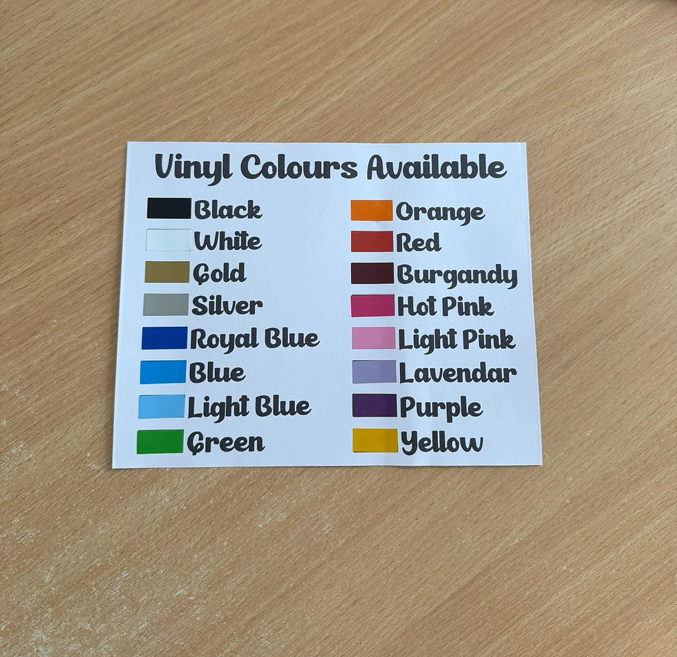 vinyl colours