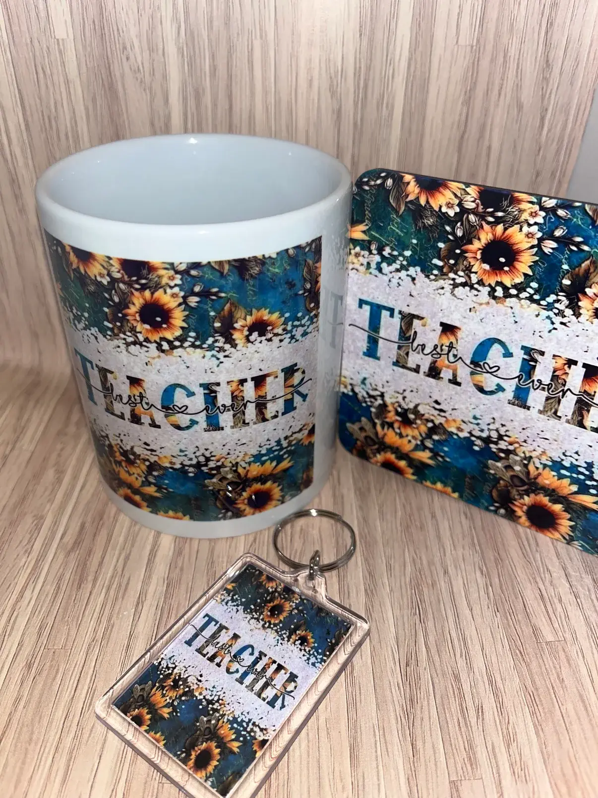 Best Ever Teacher gift set, Teacher Gift, Teacher mug, teacher appreciat