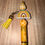 Thumbnail: Yellow floral rainbow beaded pen with tassel