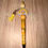 Thumbnail: Yellow floral rainbow beaded pen with tassel