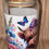 Thumbnail: Floral highland cow libby glass can tumbler