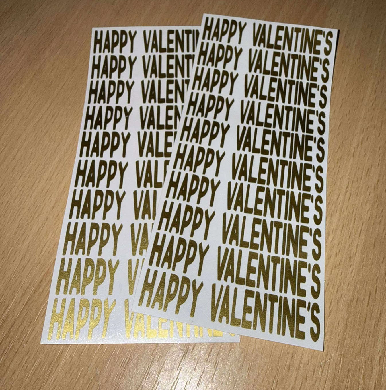 Happy Valentine vinyl decal
