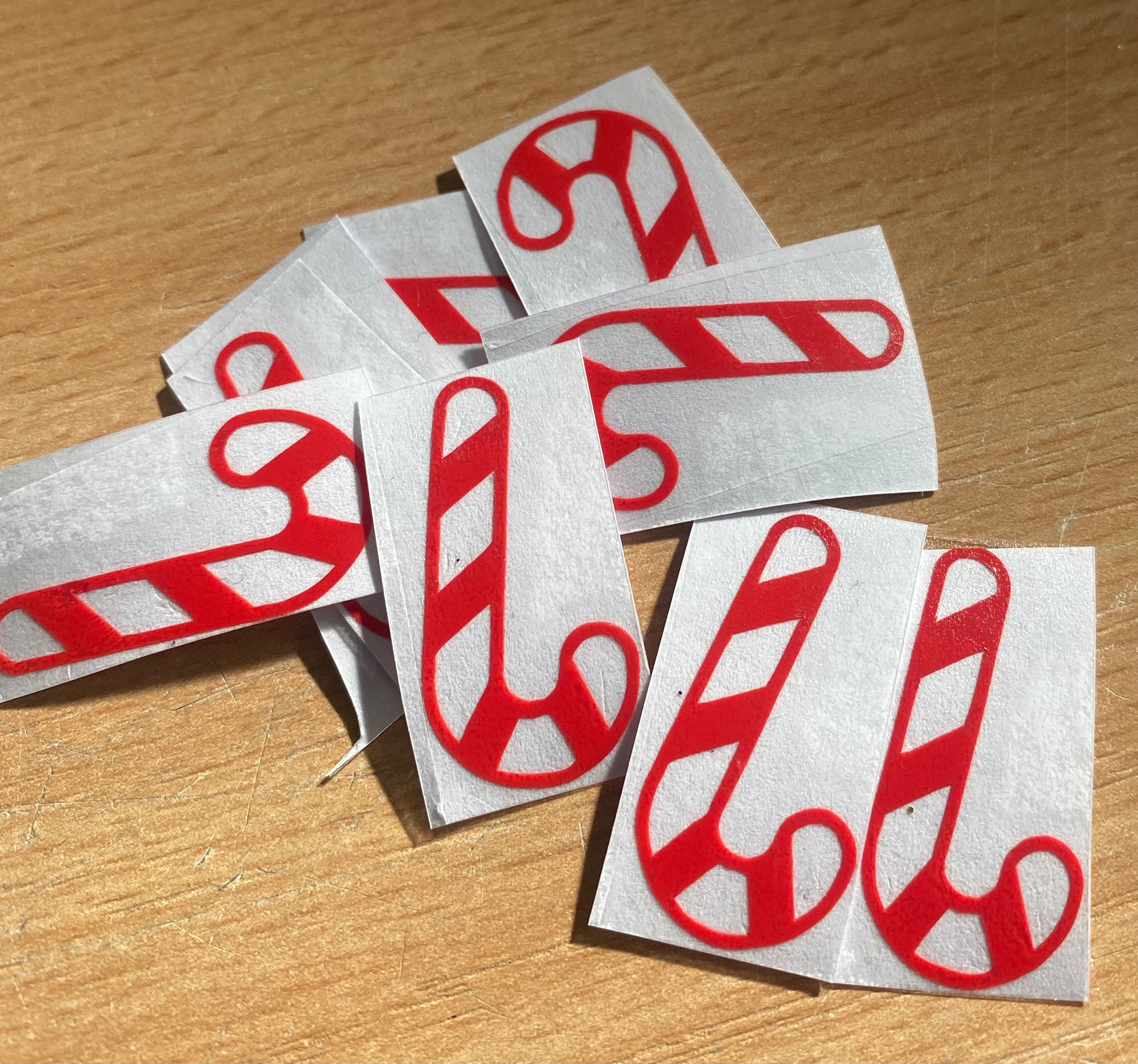 candy cane vinyl decals