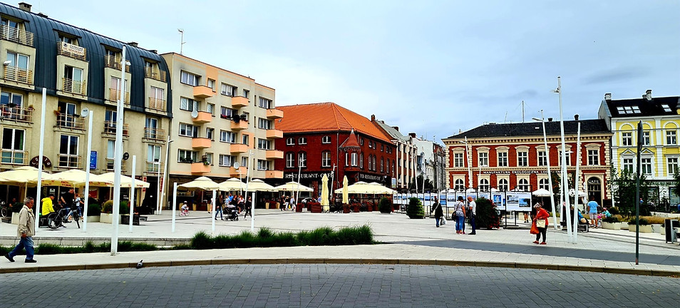Zentrum von Swinemünde Stadtansicht