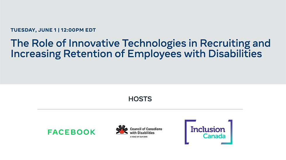 The Role of Innovative Technologies in Recruiting and Increasing Retention of Employees with Disability