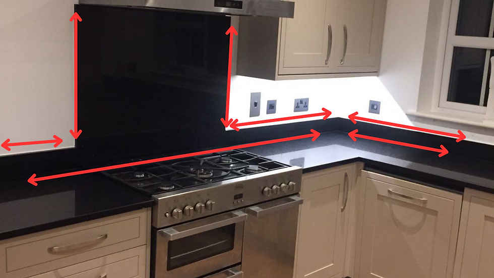 What areas of a kitchen worktop should be sealed.