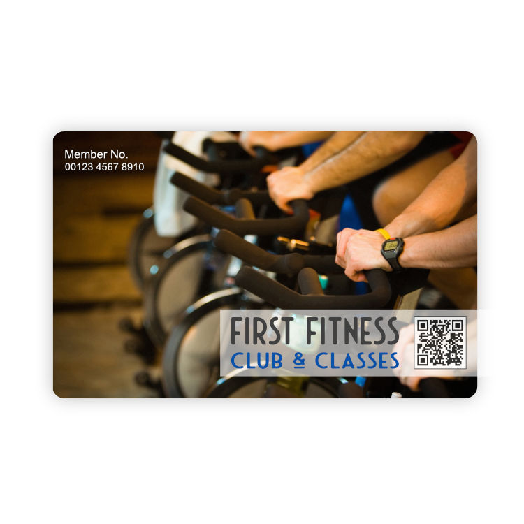 An image of a sample membership card for a gym