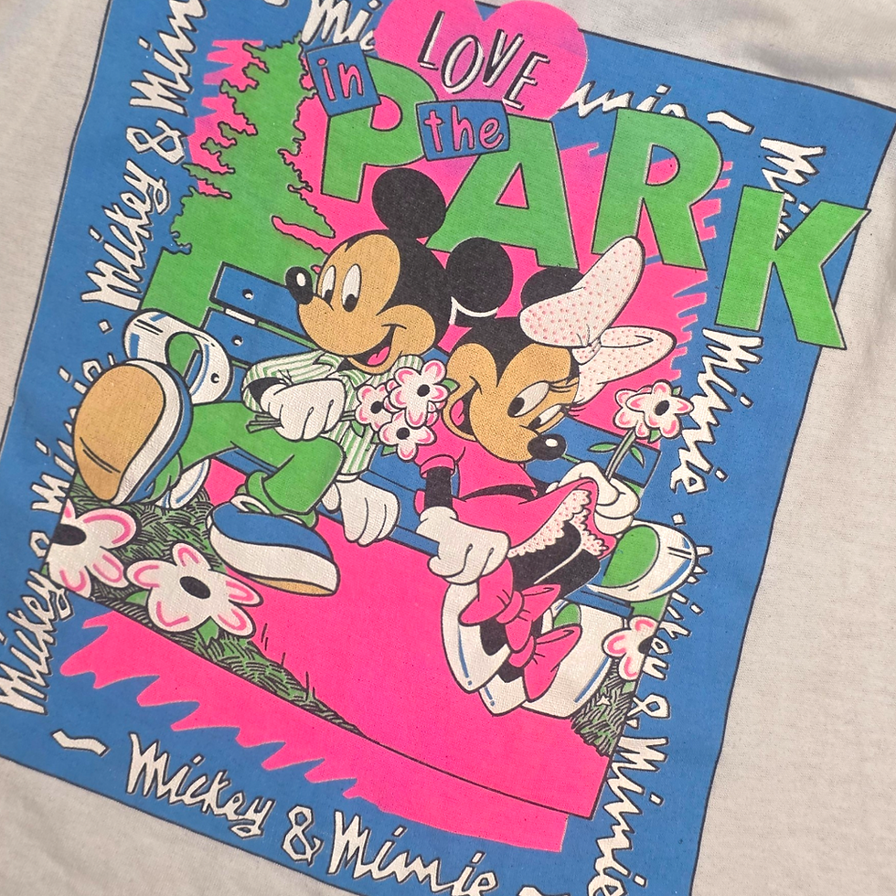 Thumbnail: Vintage white Mickey & Minnie tee