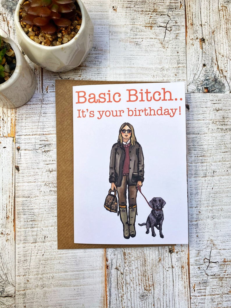 Thumbnail: Best Friend Basic B*tch Birthday Card