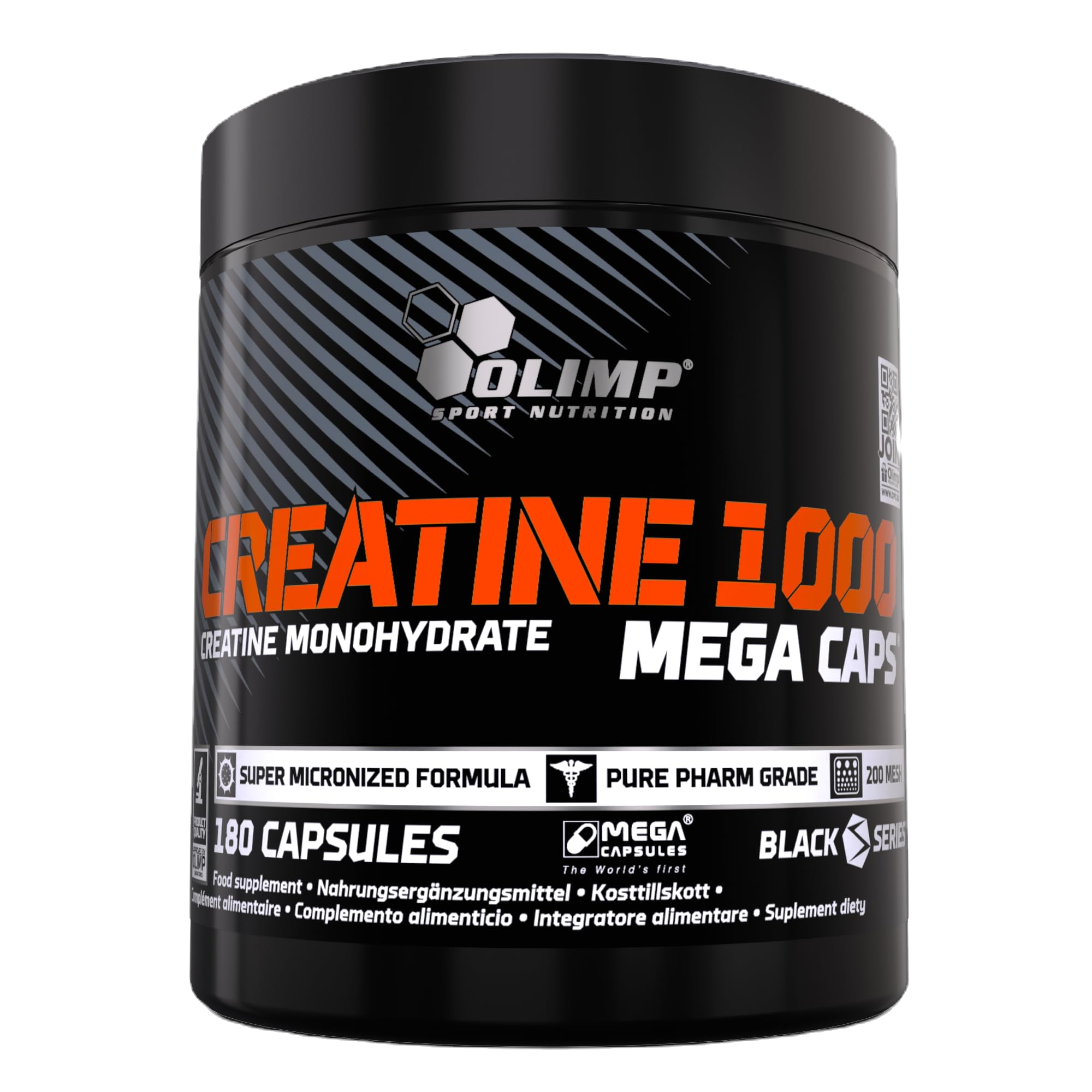 Creatine 1000 Mega Caps 180 gélules