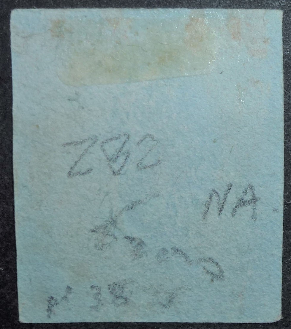 Thumbnail: 1841 1d red-brown plate 38 (NA) with Norwich MX 4 margins