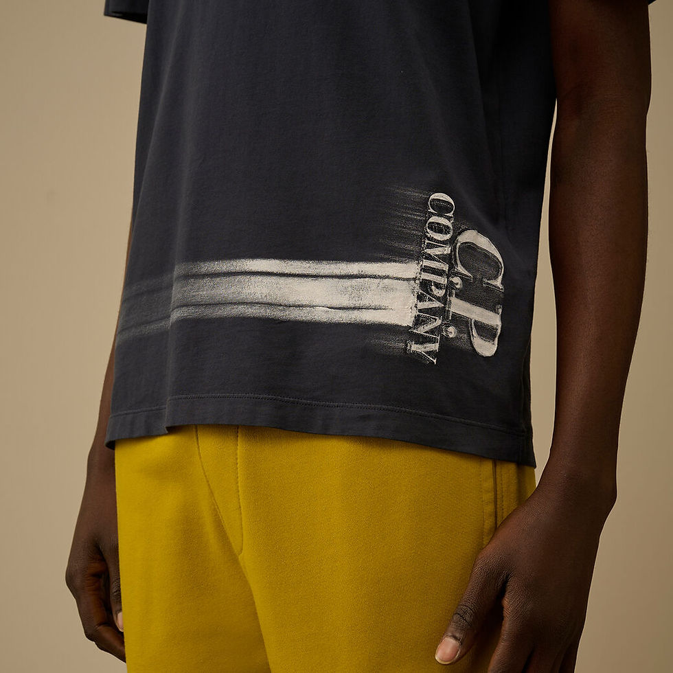 Miniature : T-shirt CP COMPANY Bottom Logo TS293A navy