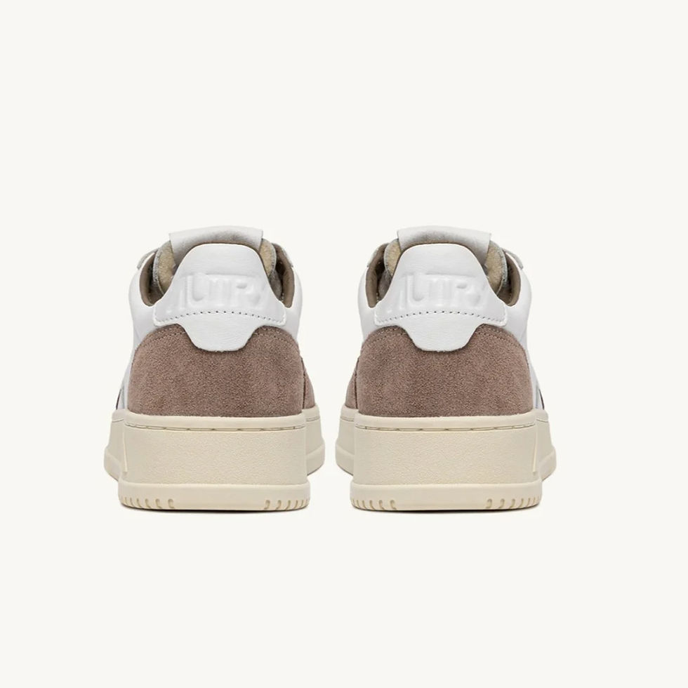 Miniature : AUTRY Sneakers Medalist cuir et daim blanc et tabac