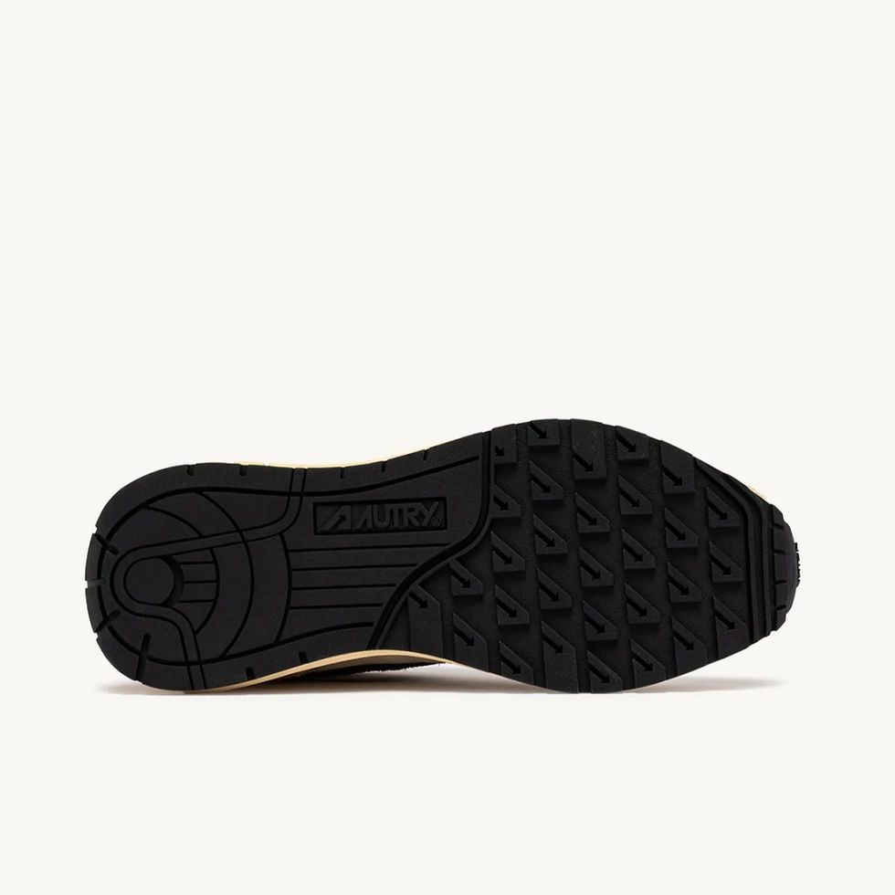 Miniature : AUTRY Sneakers Reelwind nylon daim écru et noir