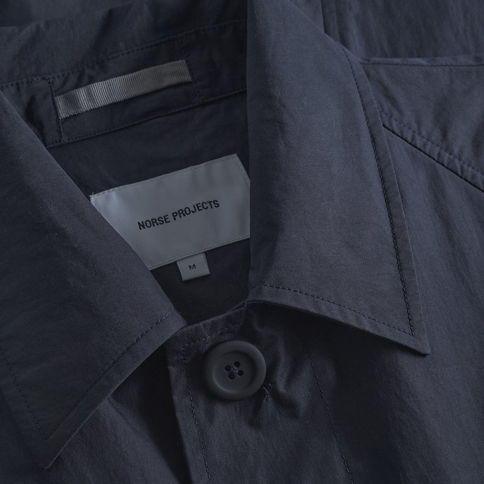 Miniature : Veste Norse Projects Vargo Tech Poplin Mac navy