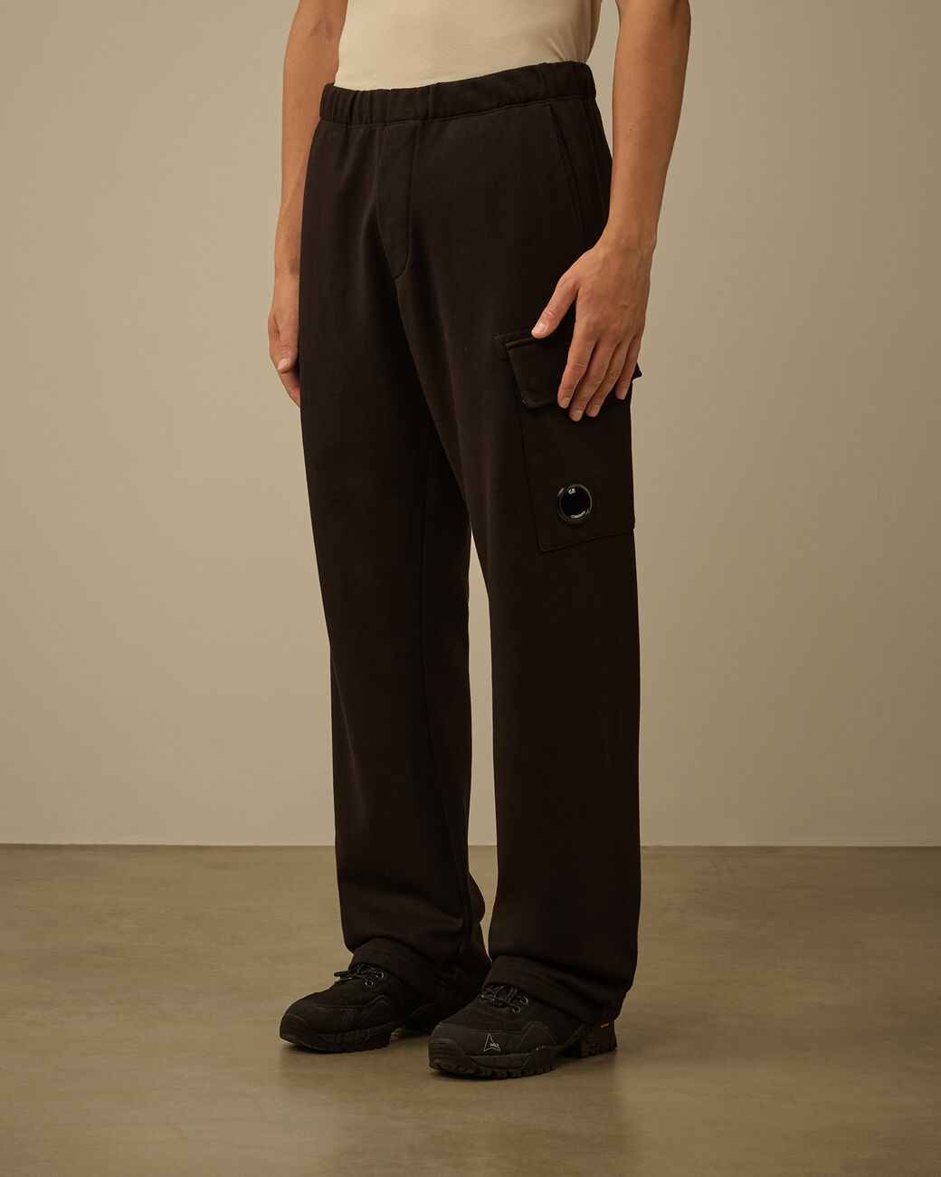 Pantalon CP COMPANY sweat Diagonal Raised Fleece SP141A-999 noir