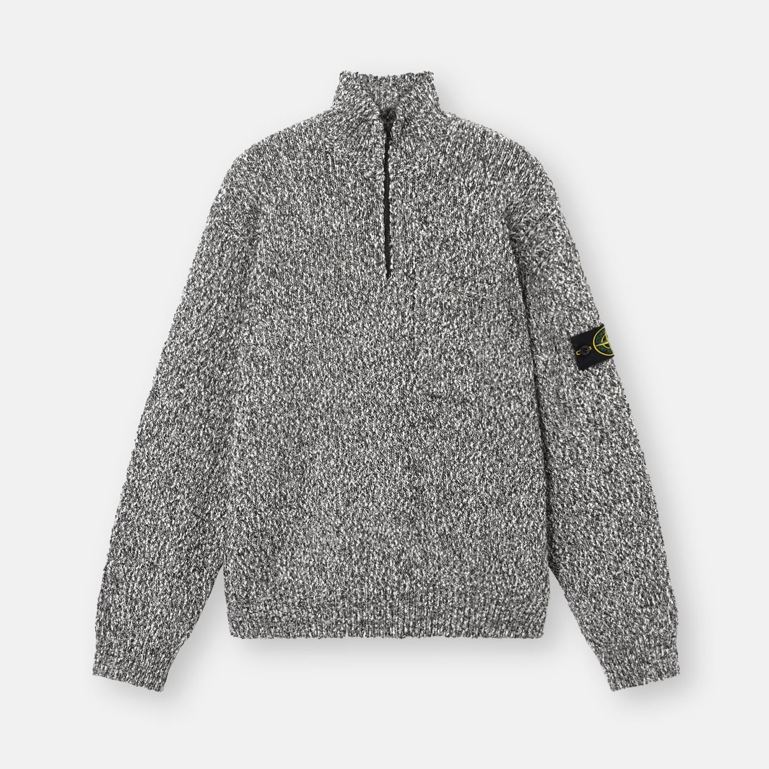 Pull STONE ISLAND Demi Zip Coton 5100026-V0M29