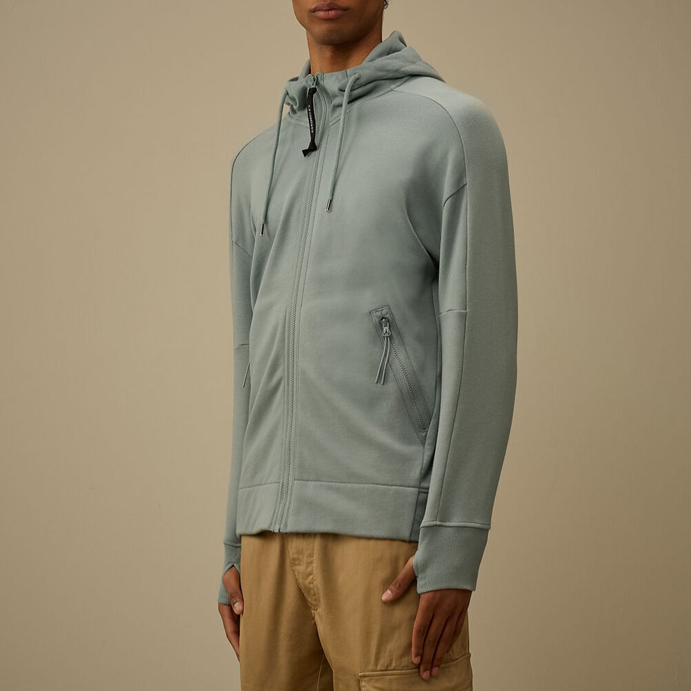 Miniature : Sweat-shirt CP COMPANY Diagonal Raised Google S715A-809 silver blue