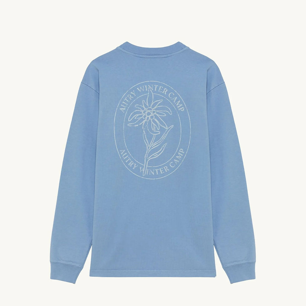 Miniature : T-shirt AUTRY Manches Longues Winter Camp bleu