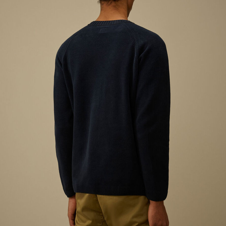 Miniature : Pull CP COMPANY Coton Chenille KN117A-889 navy