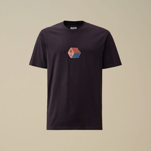 Miniature : T-shirt CP COMPANY Jersey Logo Graphics TS165A violet