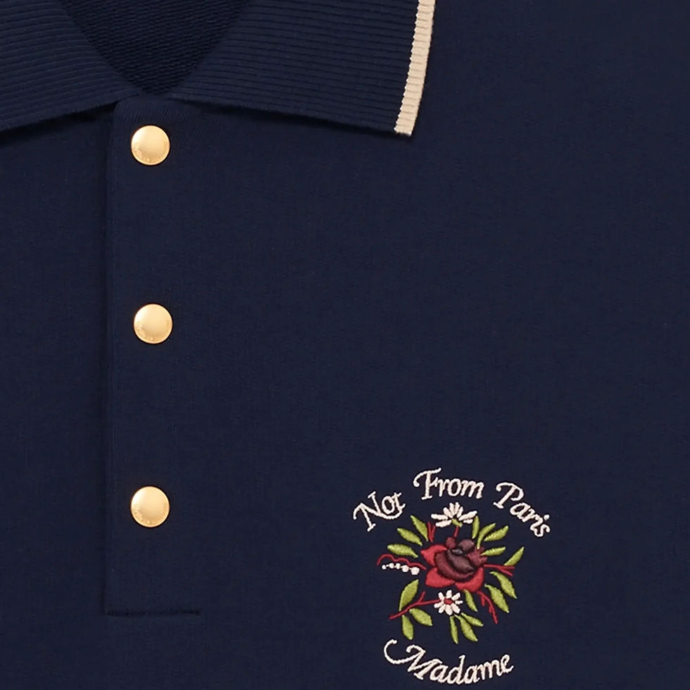Miniature : Polo DROLE DE MONSIEUR manches longues Slogan rose