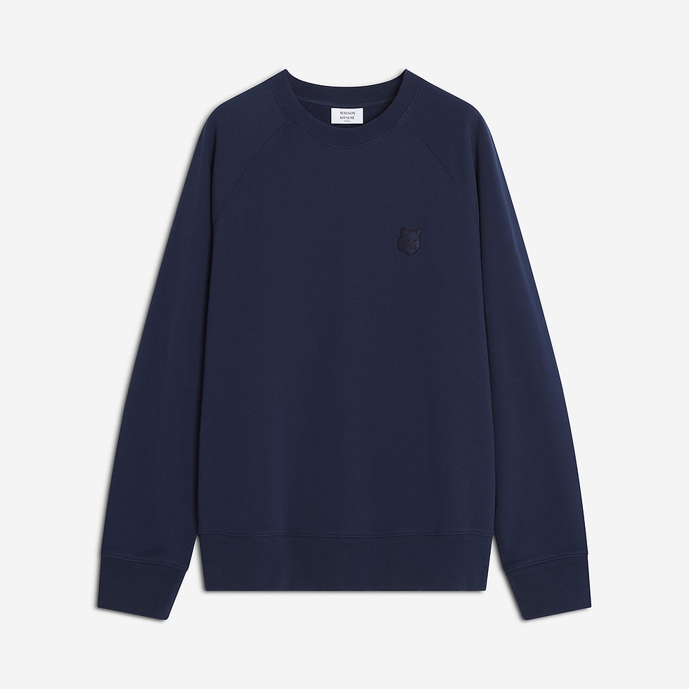 Miniature : Sweat-shirt MAISON KITSUNE Fox Head Oversize navy
