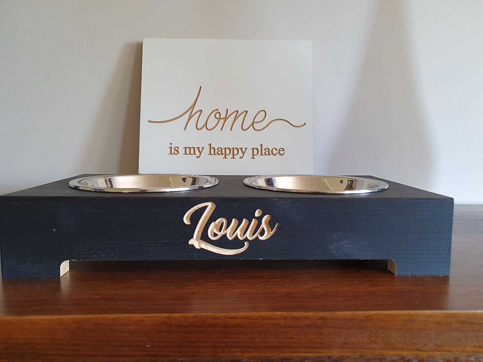 Thumbnail: Personalised pet bowl - Contemporary design