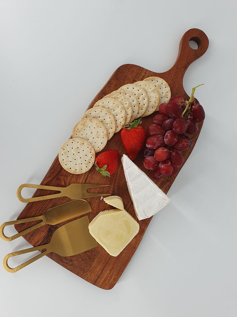 Thumbnail: Acacia Wood Cheese Board with Knives