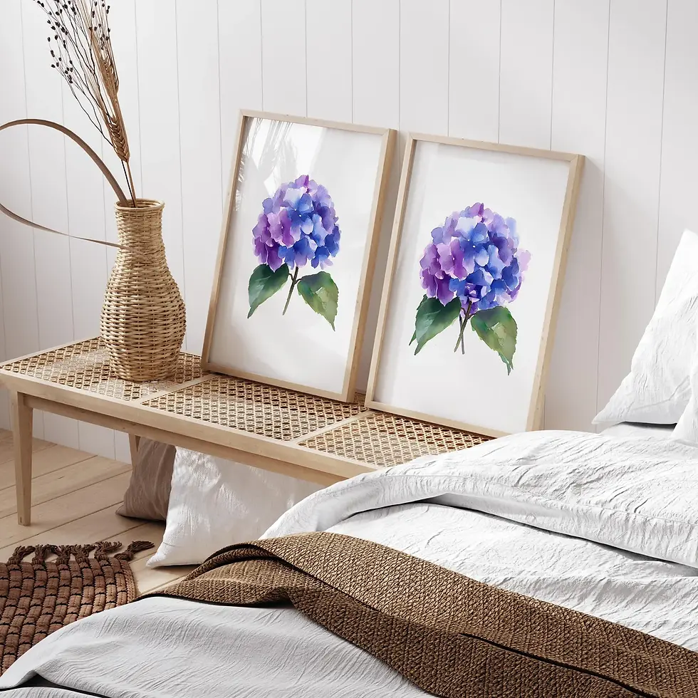 Miniatura: Hortensias Moradas