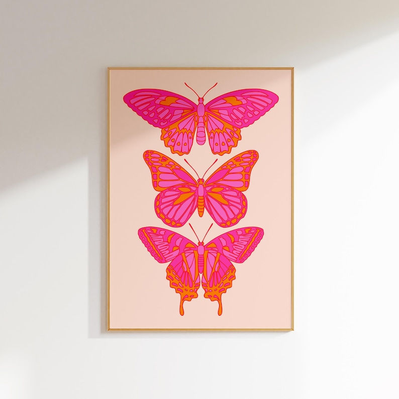 Miniatura: Mariposas Fucsia y Naranja - KIDS