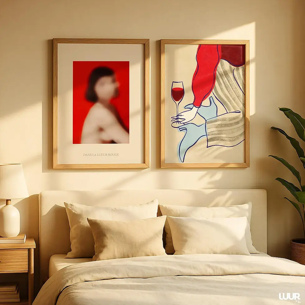 Miniatura: Arte Minimalista Moderno Rojo